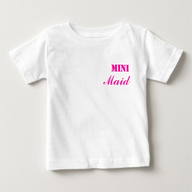 Mini Camiseta para bebés Mago Rosa/Blanco (Anverso)