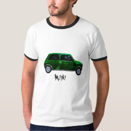 Mini camiseta verde del coche