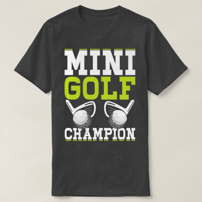 Mini Campeón De Golf Camiseta Para Mujeres Hombres (Diseño del anverso)