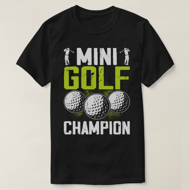 Mini Campeón De Golf Camiseta Para Mujeres Hombres (Diseño del anverso)