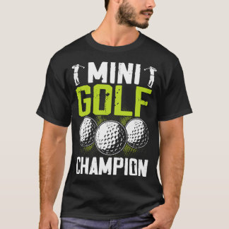Mini Campeón De Golf Camiseta Para Mujeres Hombres