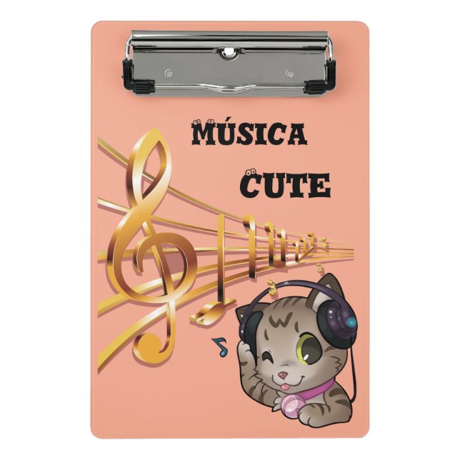 Mini carpeta de música cute anime gato (Anverso)