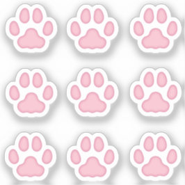 Mini Cat Paw Imprime Pegatinas de seguimiento de a