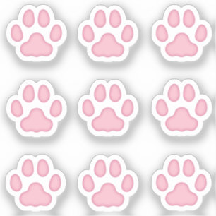 Mini Cat Paw Imprime Pegatinas de seguimiento de a