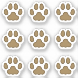 Mini Cat Paw Imprime Pegatinas de seguimiento de a