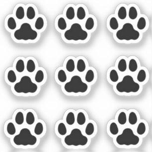 Mini Cat Paw Imprime Pegatinas de seguimiento de a