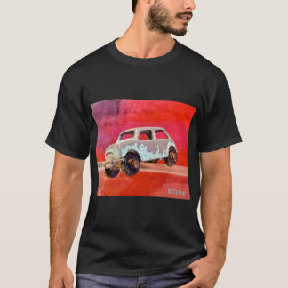 Mini clásico en una camiseta