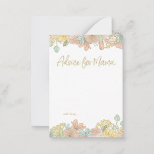 Mini consejo para las tarjetas Mama Baby Shower