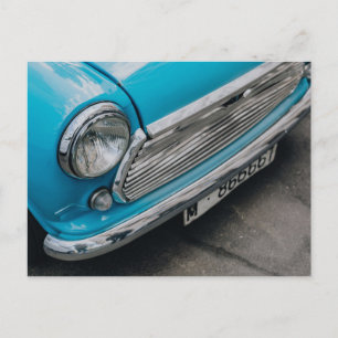 Mini Cooper vagón postal azul claro