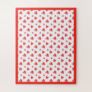 Mini corazones 16"x20" Gran rompecabezas