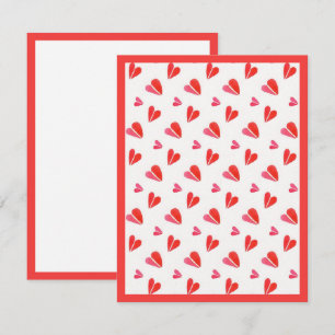 MINI CORAZONES 4.25x5.5 Tarjeta Plana II / Vertica