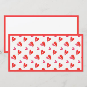 MINI CORAZONES Tarjeta plana 8x4 II / Horizontal