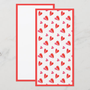 MINI CORAZONES Tarjeta plana 8x4 II / Vertical