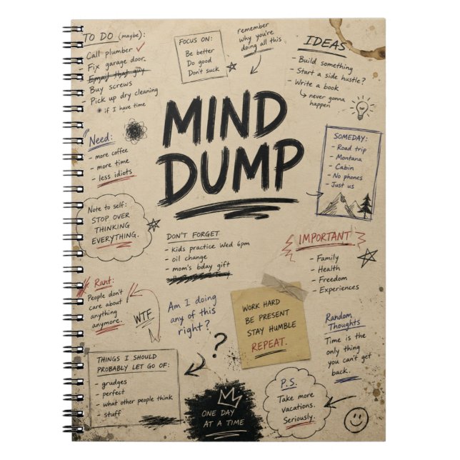 Mini Cuaderno de Vaciado Mental (Frente)