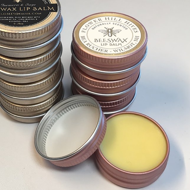 Mini etiqueta de bálsamo de abeja heráldica de abe (Subido por el creador)