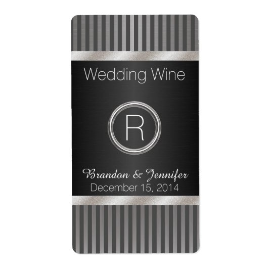 Mini etiquetas elegantes del vino de la bodas de etiquetas de envío