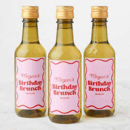 Mini Fiesta de brunch de cumpleaños con onda roja 