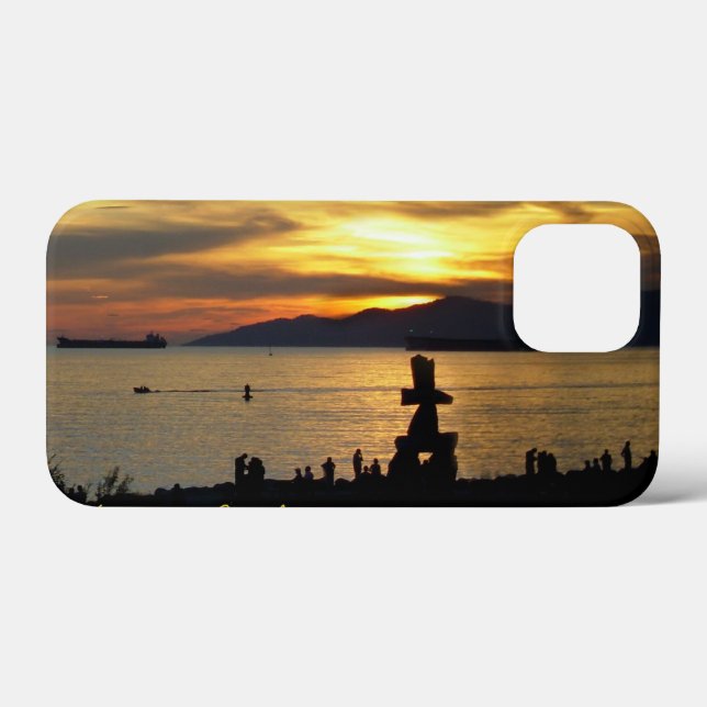 Mini Funda de Vancouver iPhone Inukshuk Fundas al  (Reverso (Horizontal))