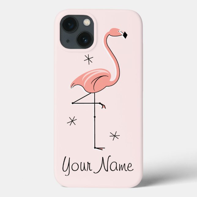 Mini funda del iPad 'Name' rosa de Flamingo (Reverso)