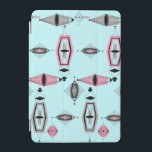 Mini Funda para iPad de patrón rosa y gris atómico<br><div class="desc">Esta tapa del iPad mini del patrón retro Atómico rosa y gris es tan impresionante que te hará decir: "¡No puedo creer que no sea un trapo de ladrido!" El diseño de inspiración vintage es una nueva versión de los estilos modernos de mediados de siglo. Ofrece toda la diversión de...</div>