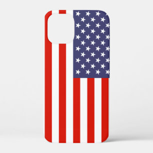 mini funda para iPhone 12 de bandera estadounidens