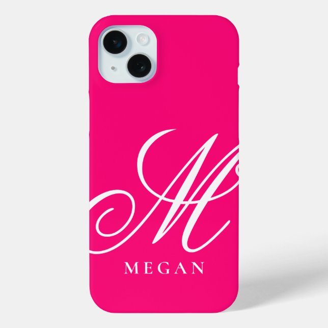 Mini Funda para iPhone 15 Case-Mate monogramada de colo (Reverso )