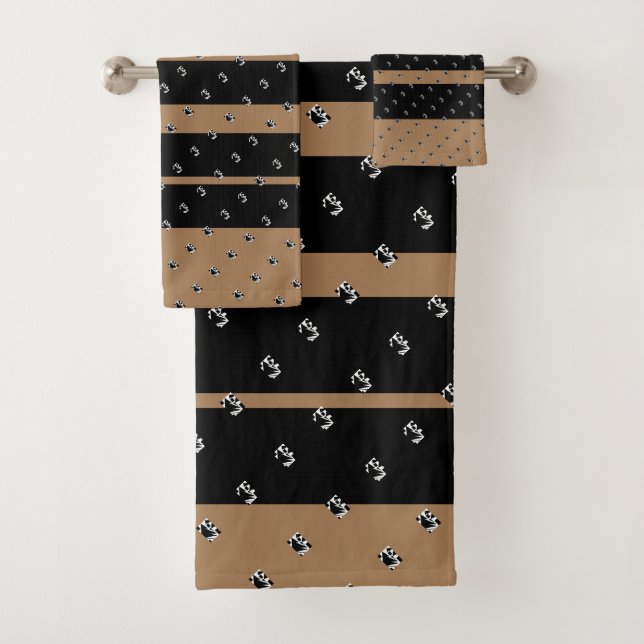 Mini Geo Black Brown Strips (In situ)