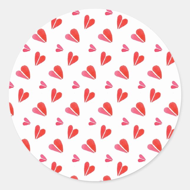 MINI HEARTS Grandes Pegatinas redondos (Anverso)
