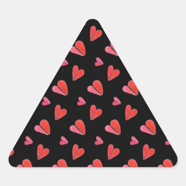 MINI HEARTS II Triangle Pegatinas (Anverso)