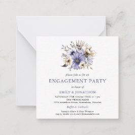 MINI | Invitación de la fiesta de compromiso flora