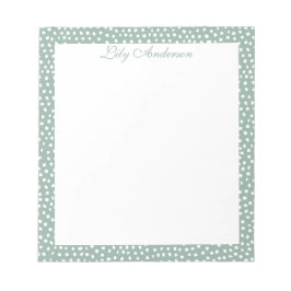 Mini libreta con manchas de menta