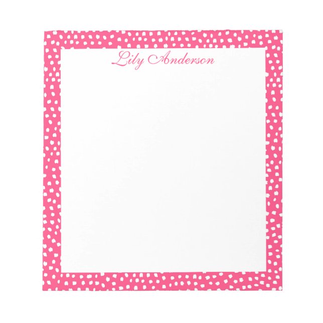 Mini libreta de Fusia manchada (Frente)