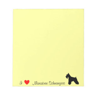 Mini libreta de los Schnauzers del amor