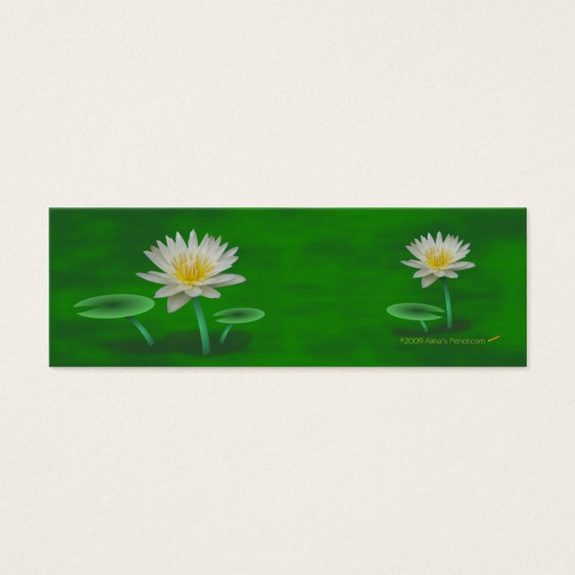Mini marcadores de Lily blanca (Frente)