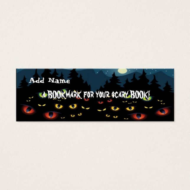Mini marcadores para la fiesta de Halloween (Frente)