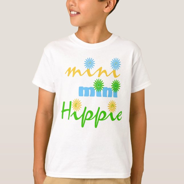Mini Mini Hippie Hippie Niños Camiseta (Anverso)