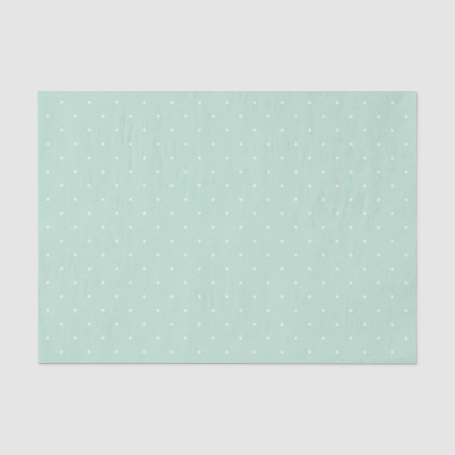 Mini Navidades de puntos de polka Papel de té navi (Anverso)