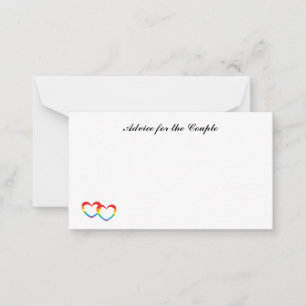 Mini notas de "Rainbow Double Hearts"