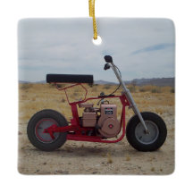 Mini ornamento del navidad de la bici