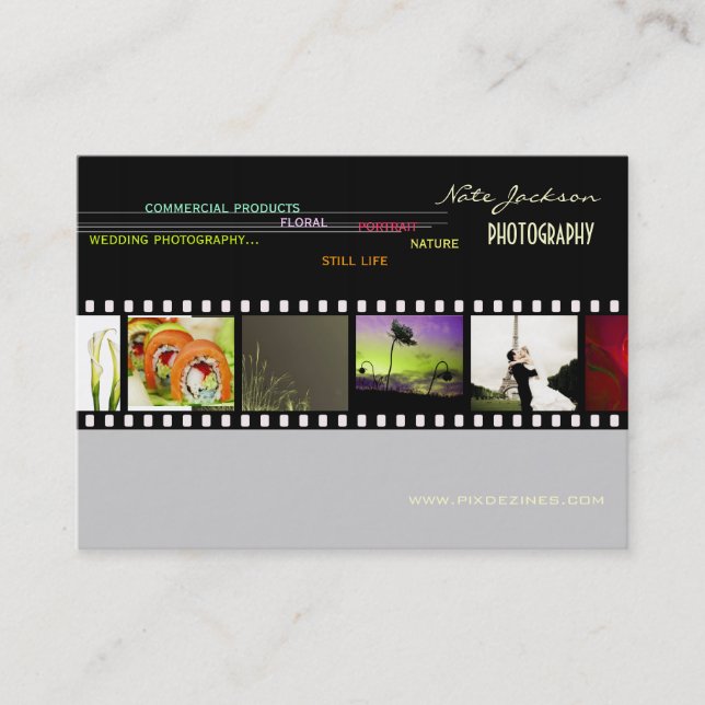 Mini plantilla de fotos de tarjetas de presentació (Anverso)