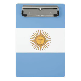 Mini portapapeles con bandera argentina