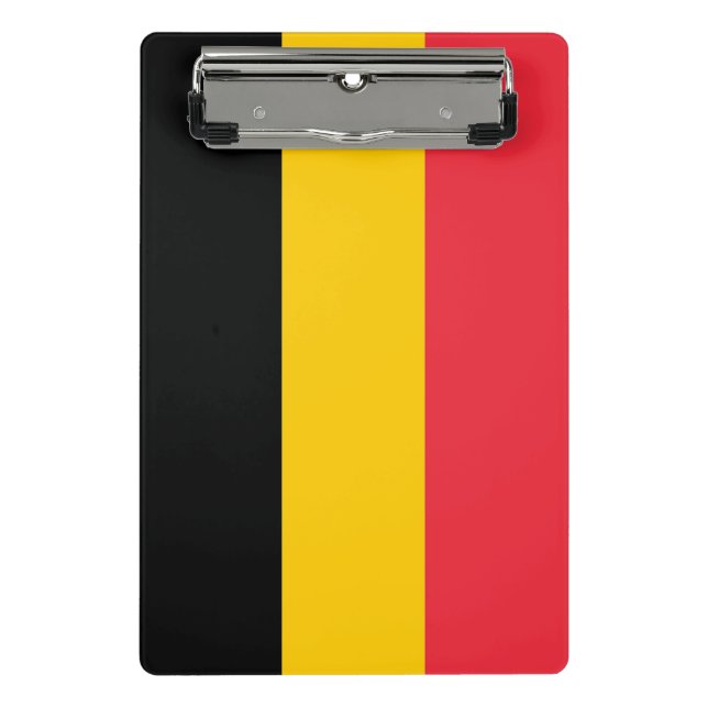 Mini portapapeles con bandera de Bélgica (Anverso)