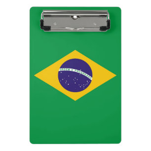 Mini portapapeles con bandera de Brasil