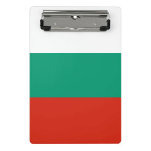 Mini portapapeles con bandera de Bulgaria