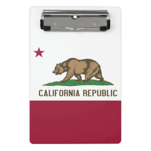 Mini portapapeles con bandera de California, EE. U