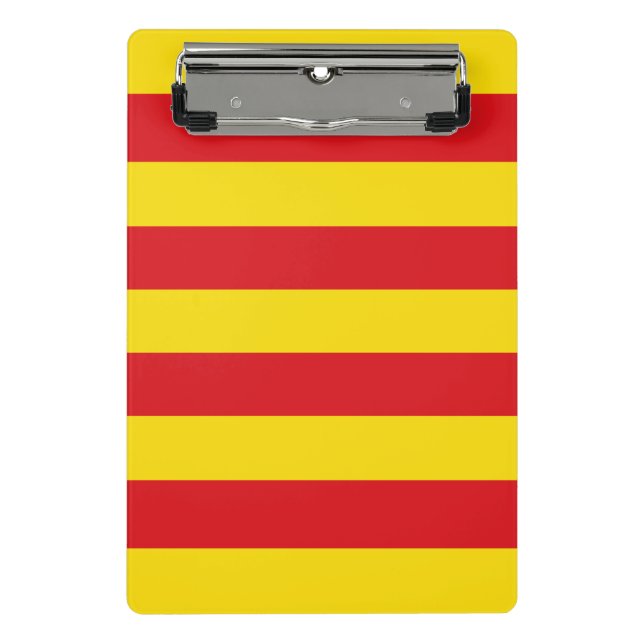Mini portapapeles con bandera de Cataluña (Anverso)
