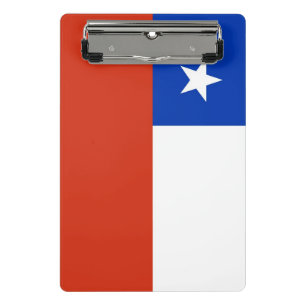 Mini portapapeles con bandera de Chile