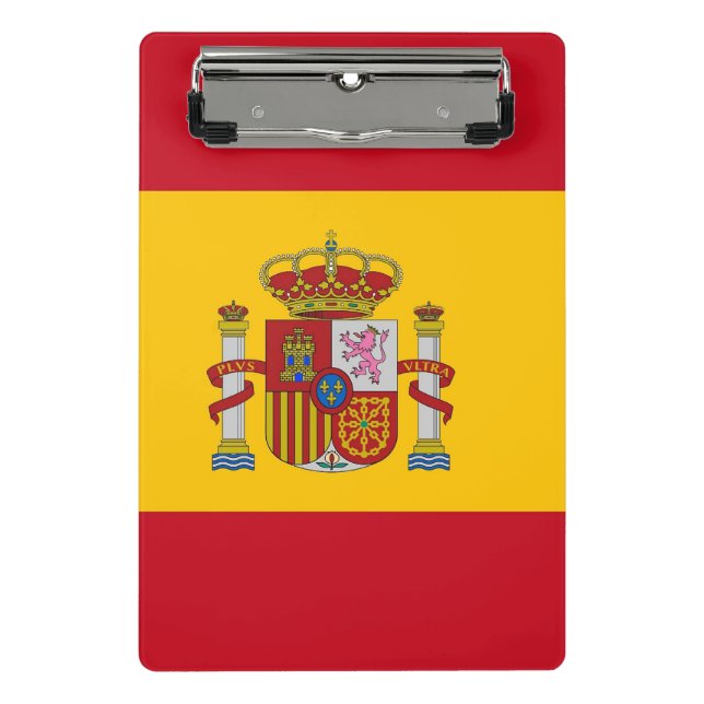 Mini portapapeles con bandera de España (Anverso)