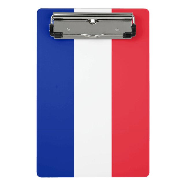 Mini portapapeles con bandera de Francia (Anverso)