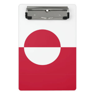 Mini portapapeles con bandera de Groenlandia